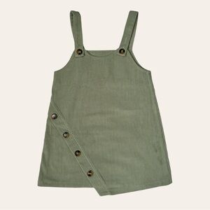 Sleeveless Corduroy Overalls Dress 6-7, 12 NWOT